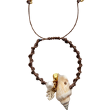 Egina Queen Conch Bracelet - Brown/Shell