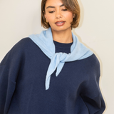Nina Triangle Scarf - Sky Blue