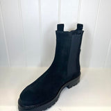 Katelyn Suede Wool Boots - Black