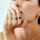 Lovers Signet Ring - Turquoise