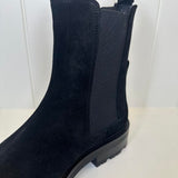 Katelyn Suede Wool Boots - Black