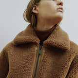 Gege Cropped Jacket - Tobacco