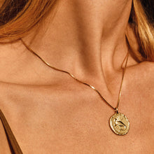 Load image into Gallery viewer, Pilgrim Cancer Zodiac Necklace - Gold
