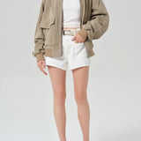 Vivienne Suede Jacket - Deep Olive