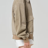 Vivienne Suede Jacket - Deep Olive