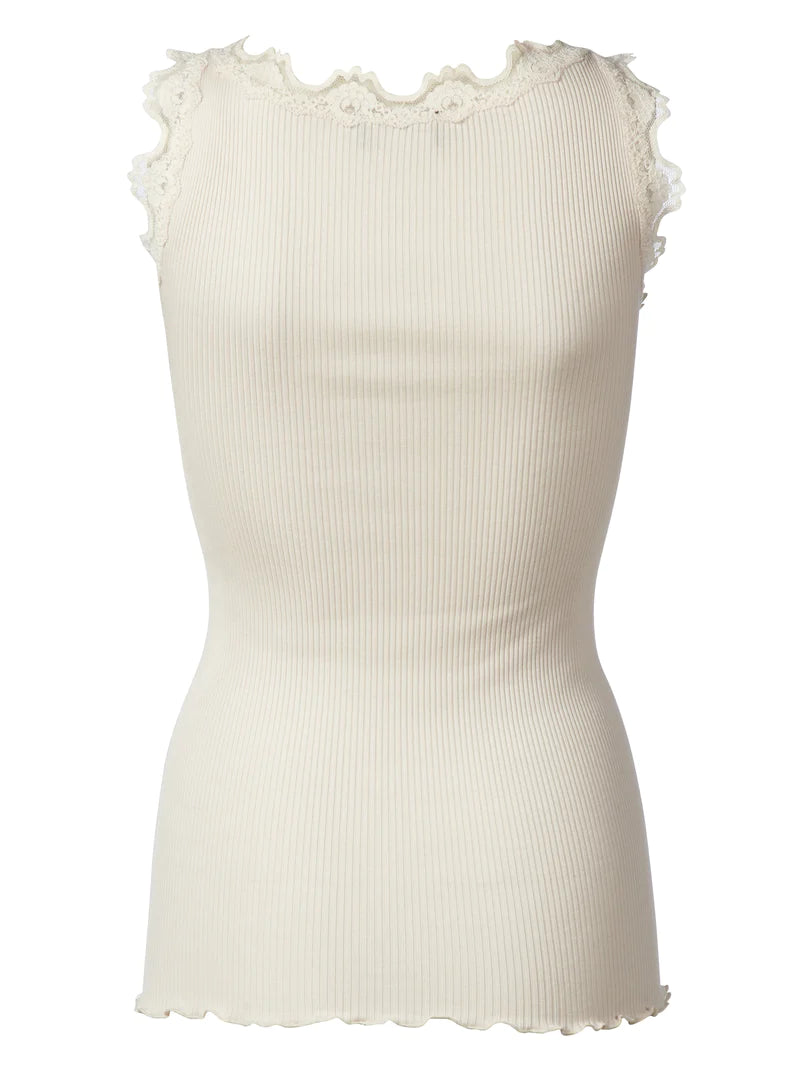 Rosemunde Iconic Silk Top - Soft Powder