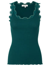 Load image into Gallery viewer, Rosemunde Iconic Silk Top - Dark Teal
