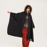Antonia Check Reversible Gilet - Navy