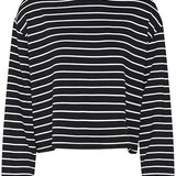 SibaGZ Top - Black White Stripe