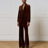 Velvet Blazer - Choco