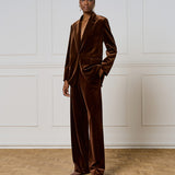 Velvet Blazer - Choco