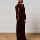 Velvet Blazer - Choco