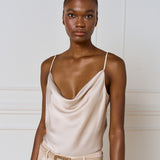 Draped Top with Straps - Vanilla