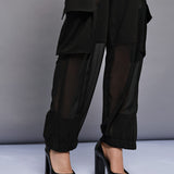 Cargo Pants with Muslin - Black