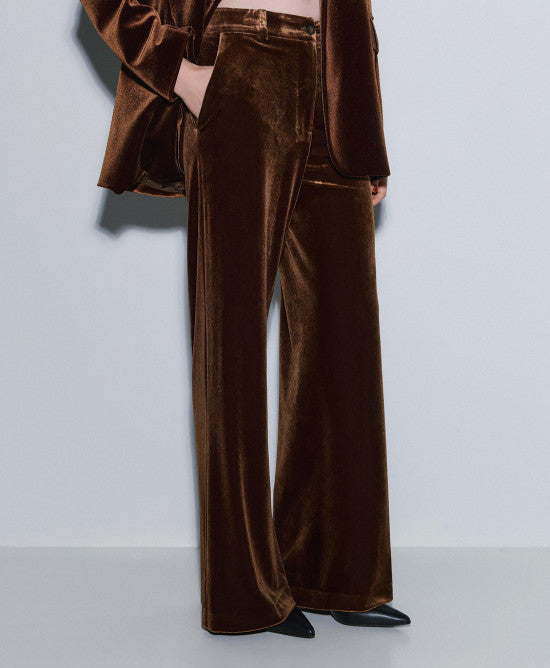 Velvet Trousers - Choco