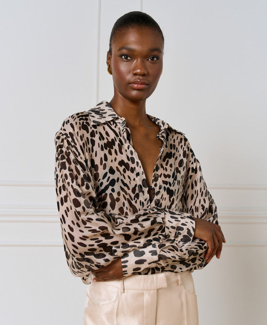 Long Printed Shirt - Spots