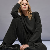 Sweatpants with Rhinestones - Coal