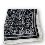 Paisley Flower Scarf - Black