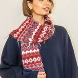 Frankie Christmas Scarf - Red Mix