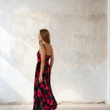 Lotus Dress - Black Poppy