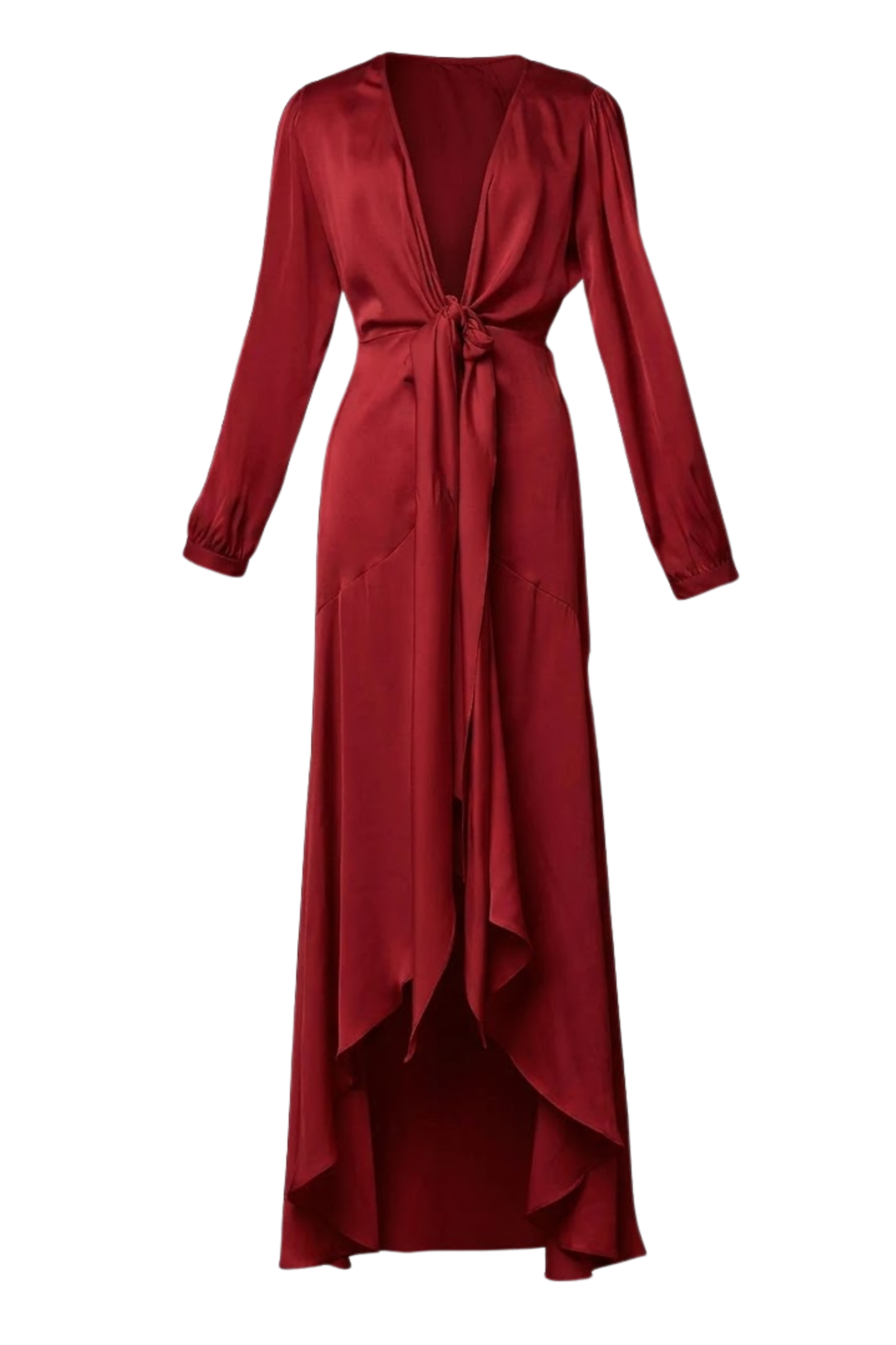 Ananda Long Dress - Merlot