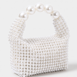 Luna Beaded Bag - Pearl