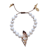 Nysa Queen Conch Bracelet -Pearl/Shell