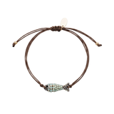 Maridaki Fish Bracelet - Brown/Mint