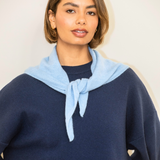 Nina Triangle Scarf - Sky Blue