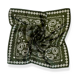 Bandana Square Neck Scarf - Olive