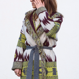 Astrid Cardigan - Lime/Wine Mix