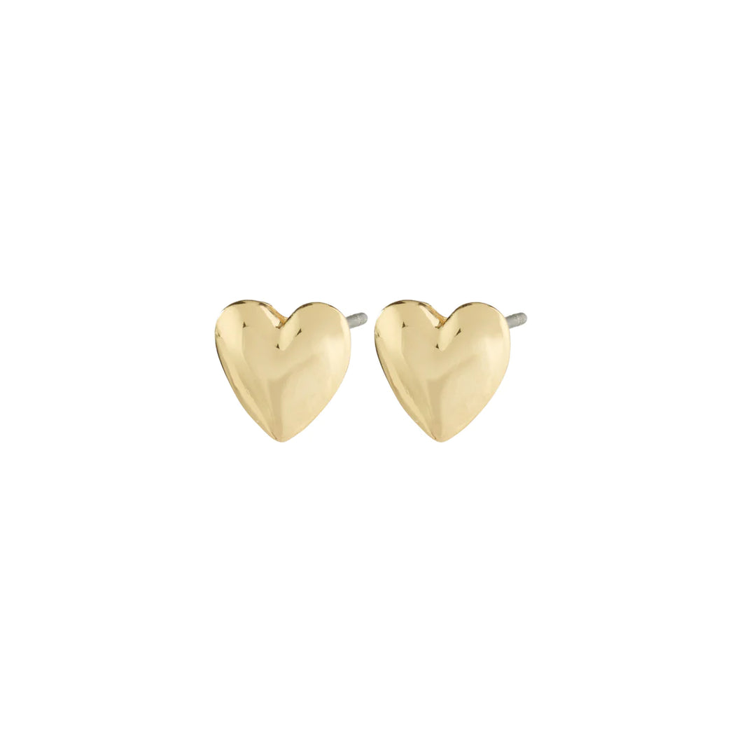 Pilgrim Sophia Heart Earrings - Gold