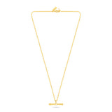 T- Bar Pendant LIGHT Necklace - Gold