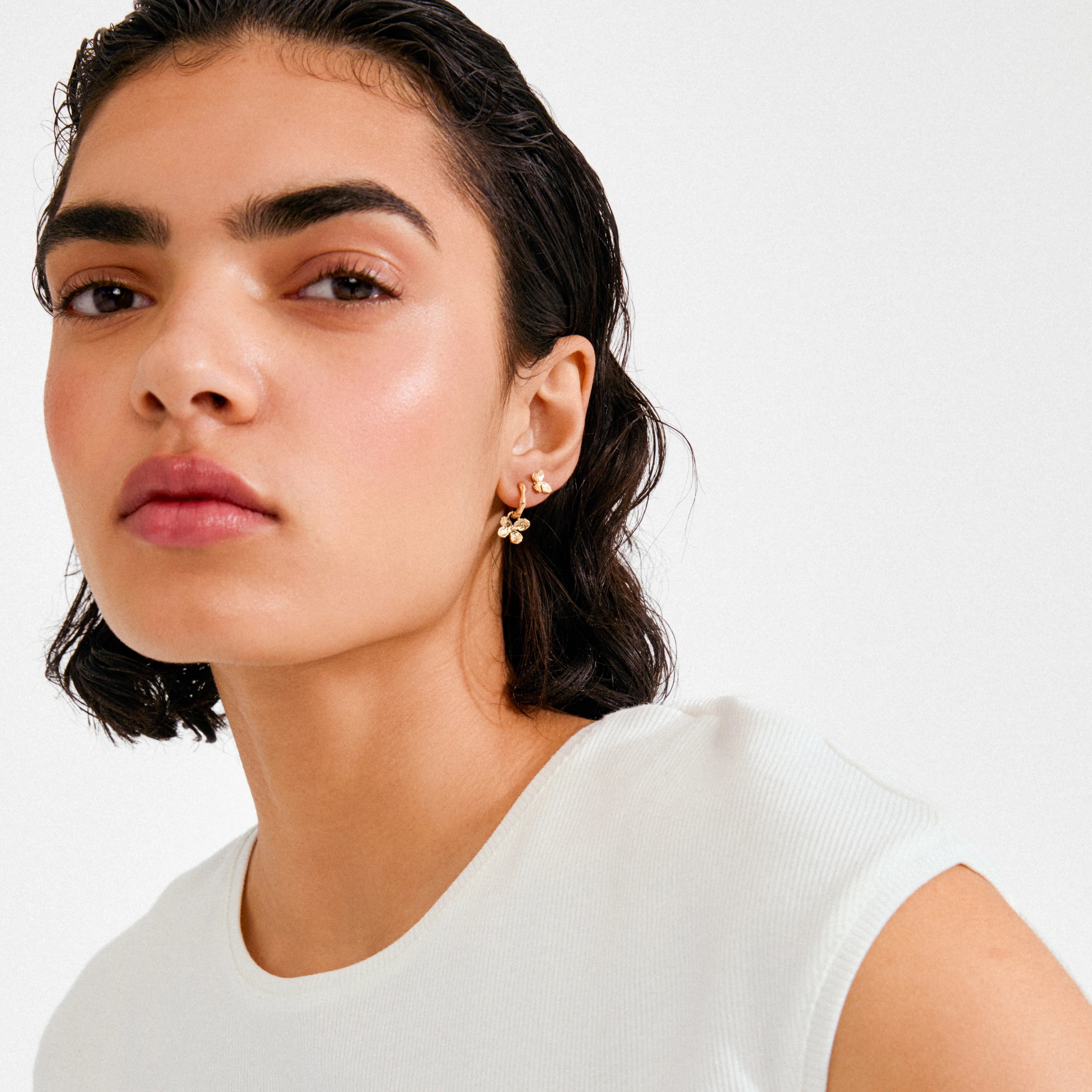 Ajani 2-in-1 Earrings - Gold