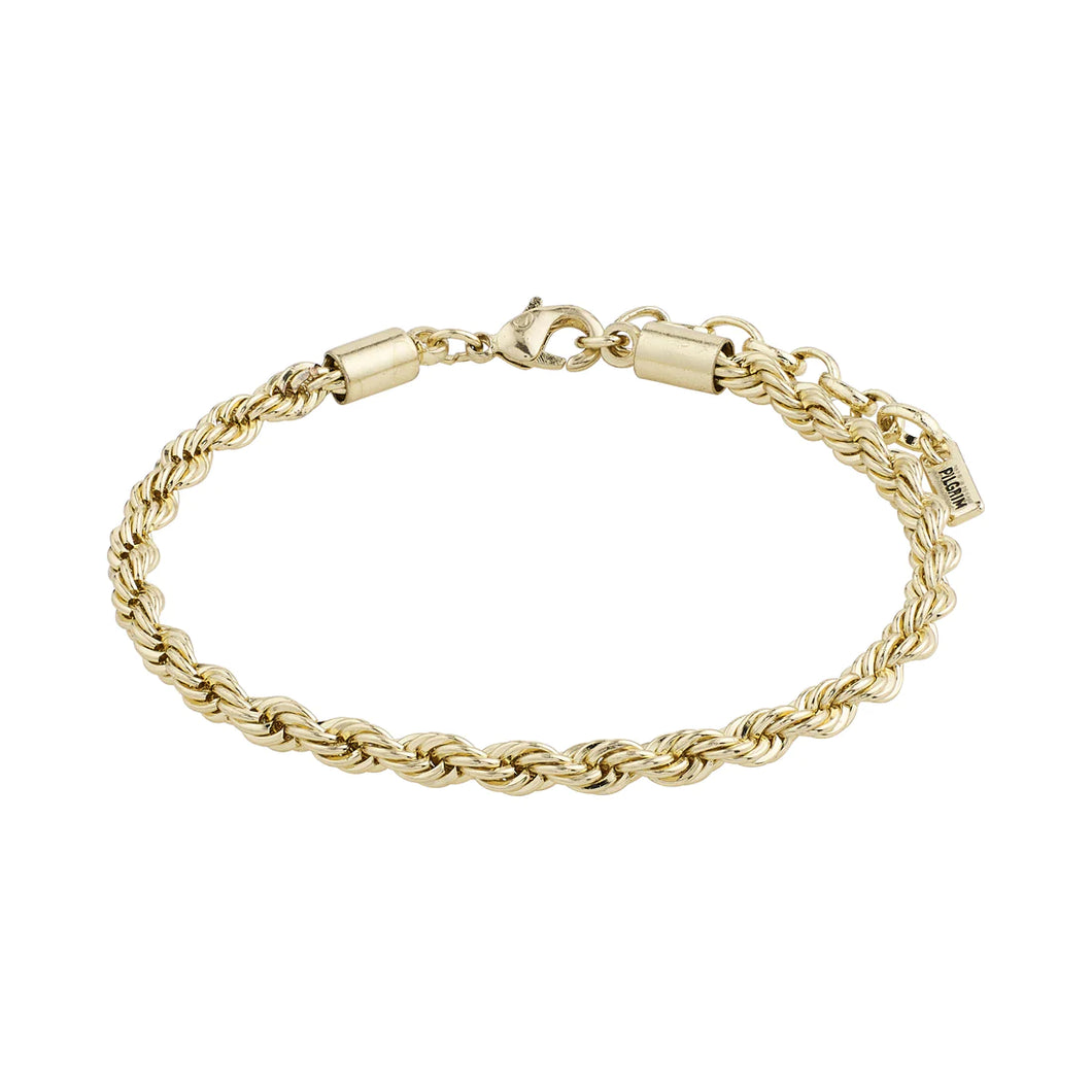 Pilgrim Pam Rope Chain Bracelet - Gold