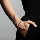 Fuchsia Curb Chain Bracelet - Gold