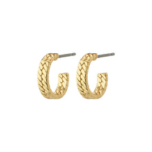 Load image into Gallery viewer, Pilgrim Joanna Snake Chain Hoops - Gold
