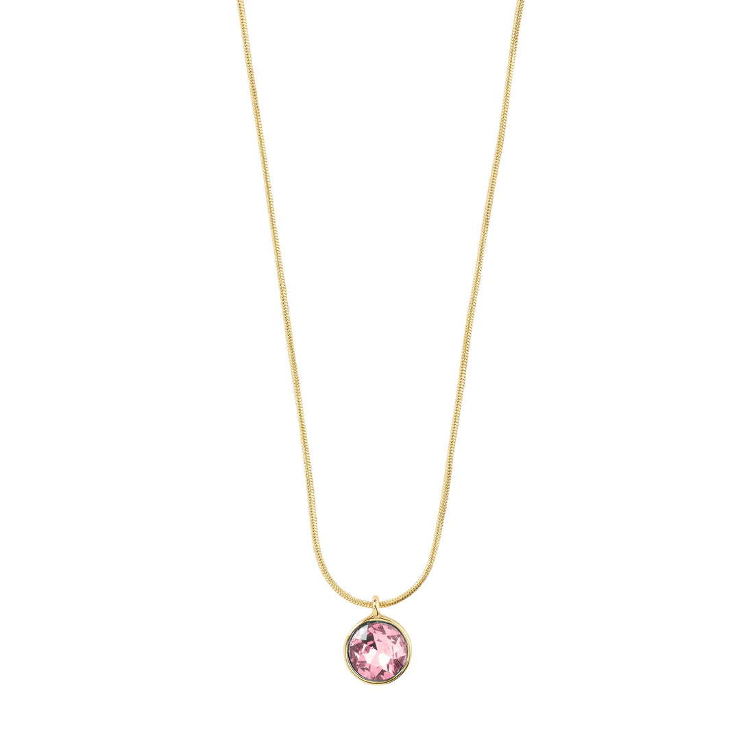 Callie Crystal Pendant Necklace - Rose/Gold