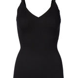 Belle V-neck Top - Black