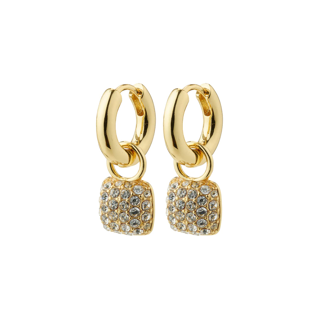 Pilgrim Cindy Crystal Earrings - Gold