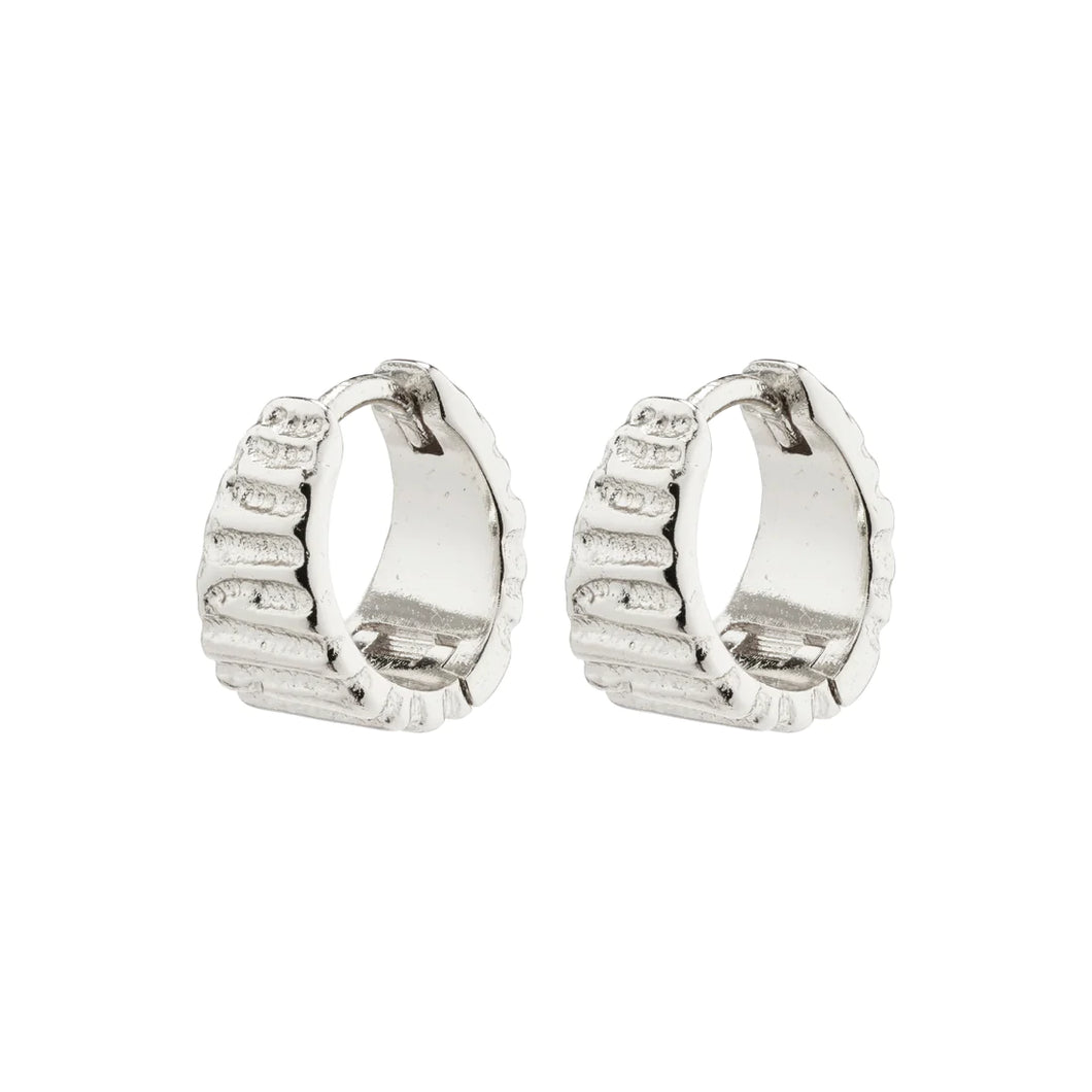 Pilgrim Jemma Huggie Hoops - Silver