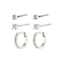 Load image into Gallery viewer, Pilgrim Sia 3-in-1 Earrings Set- Silver
