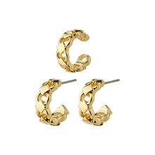 Load image into Gallery viewer, Pilgrim Desiree Hoop &amp; Cuff Earrings - Gold
