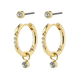 Elna Crystal Earrings - Gold