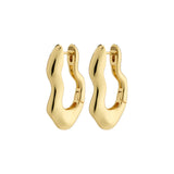 Loulia Wavy Earrings - Gold