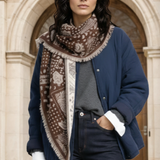 Large Triangle Bandana Scarf - Chocolate