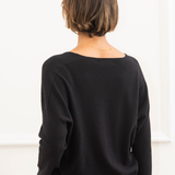 Camilla V-neck Jumper - Black
