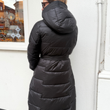 Long Puffer Jacket - Black