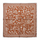 Paisley Flower Scarf - Terracotta