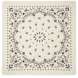 Large Cashmere Square Bandana Scarf - Ivory